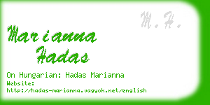 marianna hadas business card